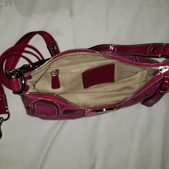 COACH Pink Demi Crossbody Shoulder Bag - Picture 7 of 8